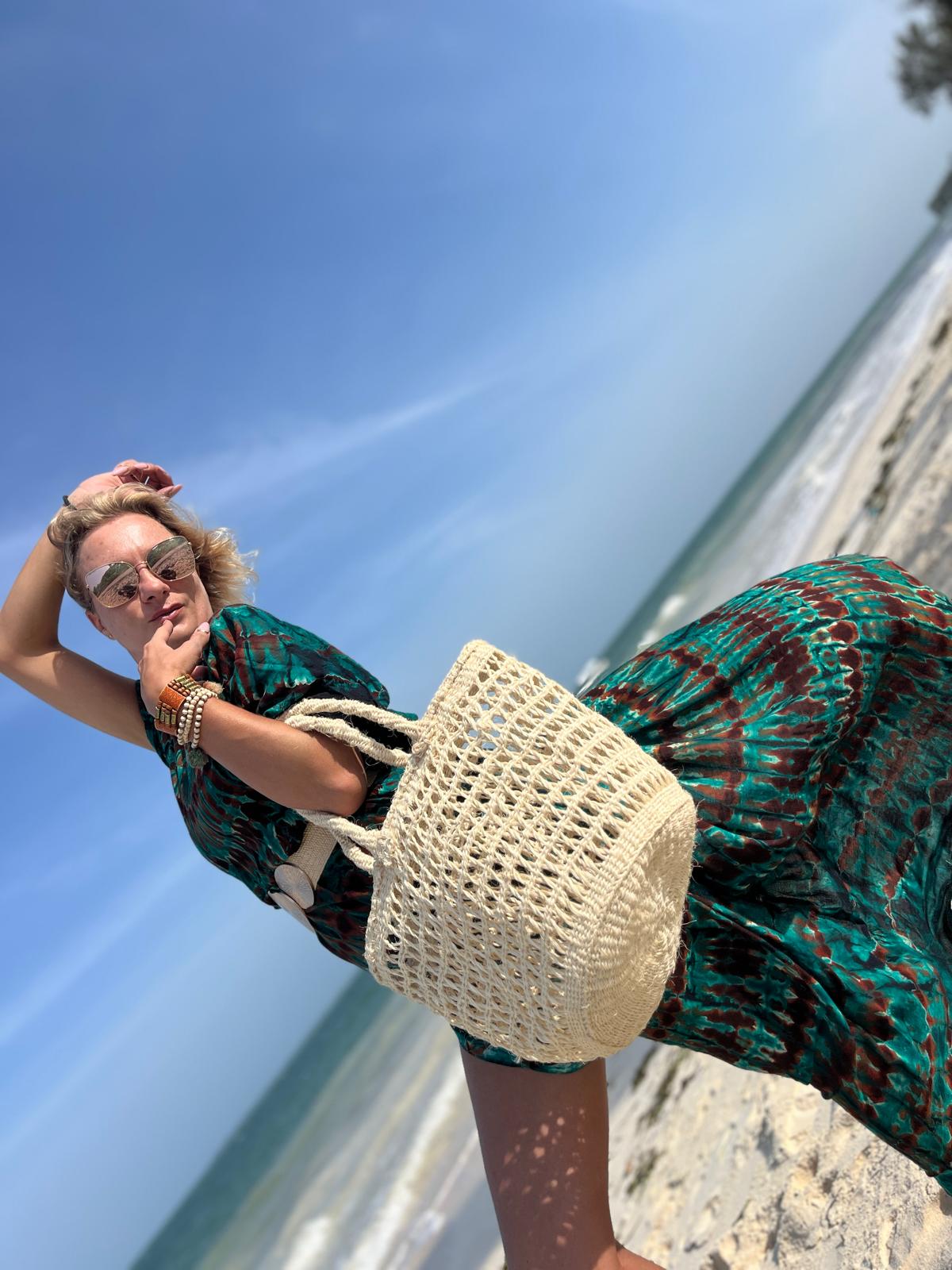 Handmade Boho Beach Bag – Agave Fiber Tote