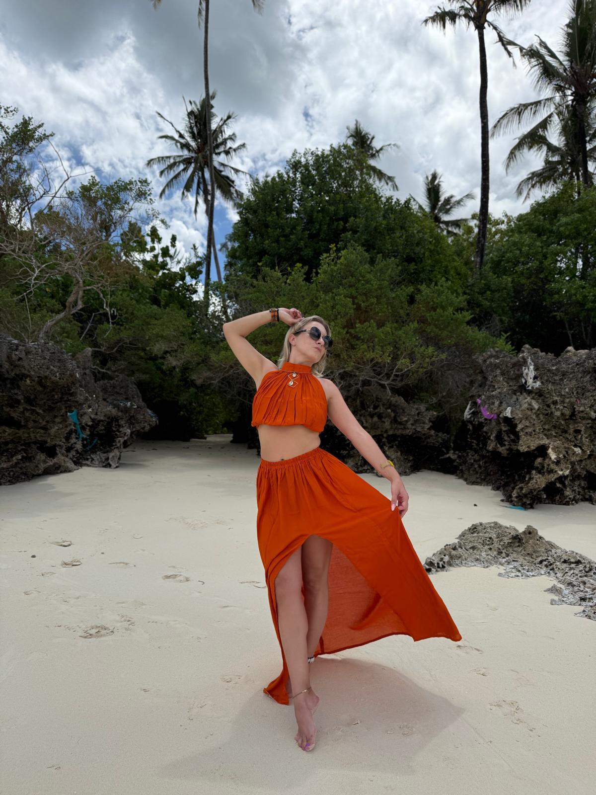 Pulneck Top & Skirt Bungurdy