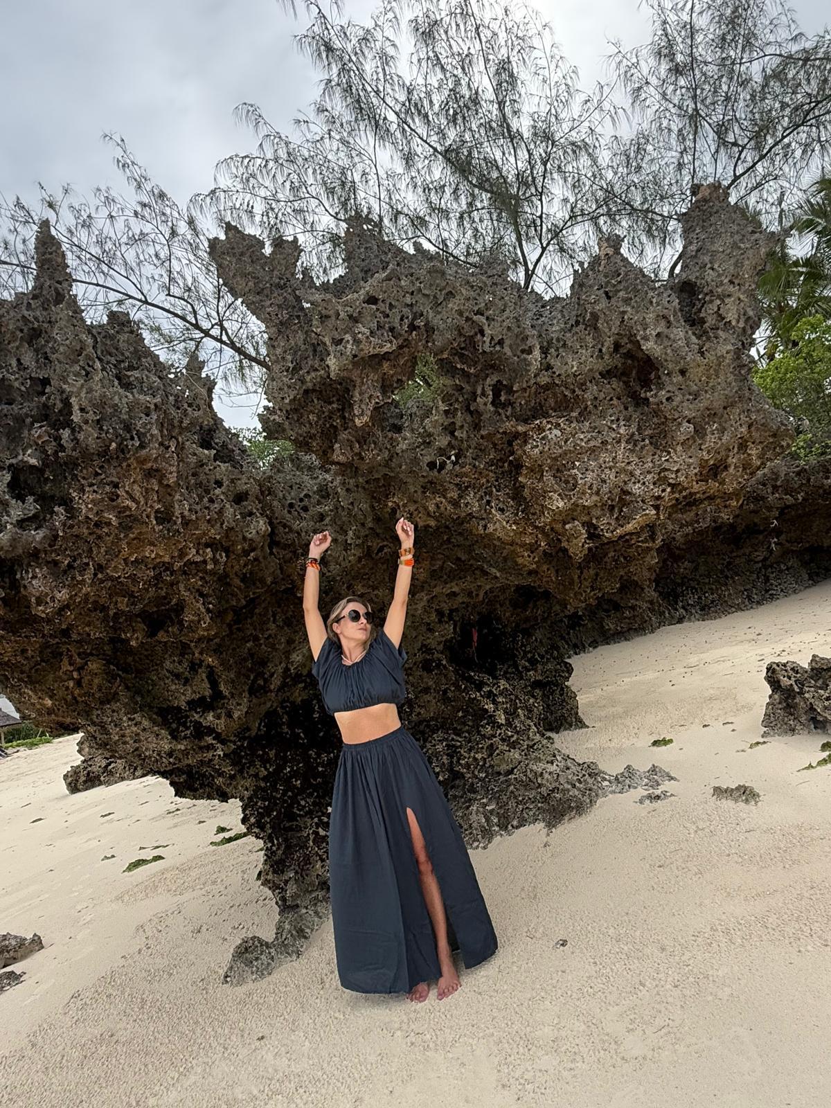 Off-Shoulder Top & Skirt Ash