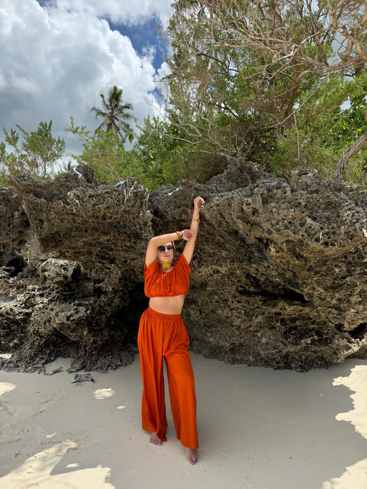 Off-Shoulder Top & Pants Bungurdy