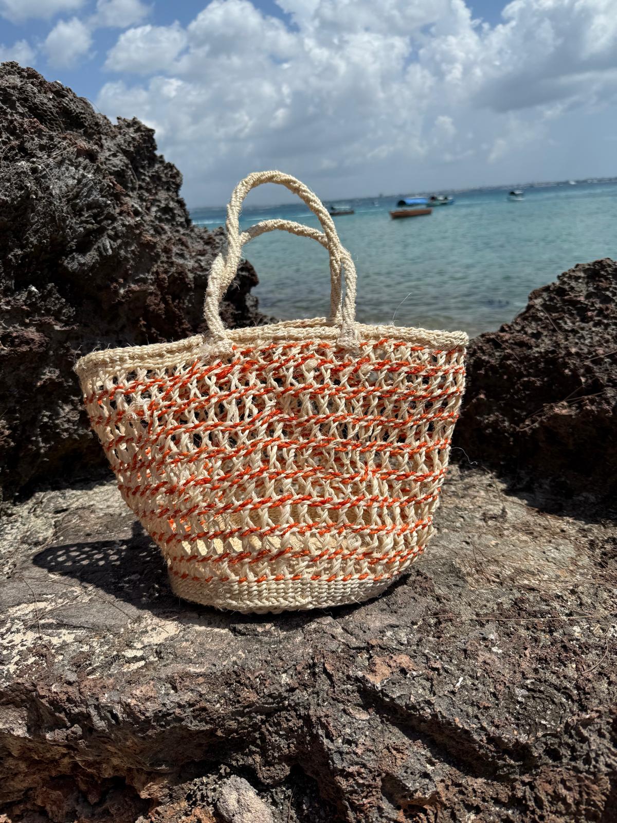 Handmade Boho Beach Bag – Agave Fiber Tote
