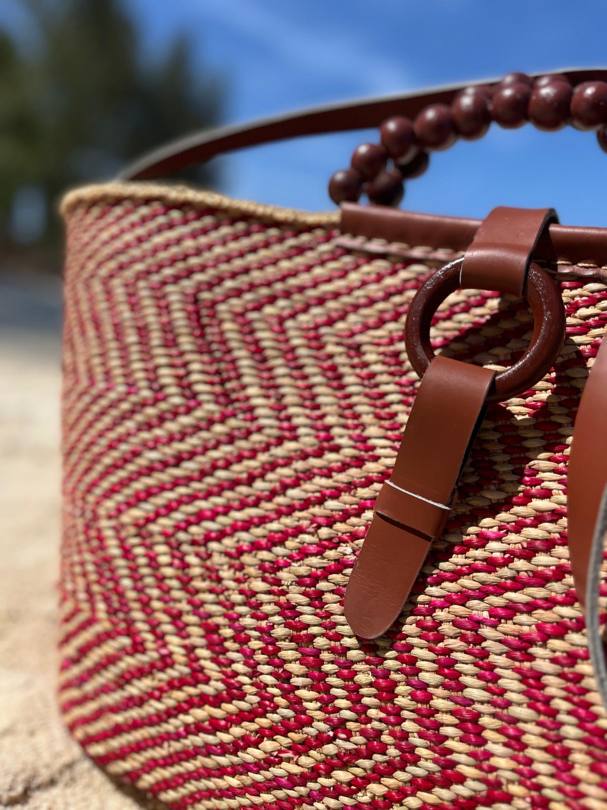 Milulu Grass Handwoven Tote Bag – African Artisan Beach Shopper