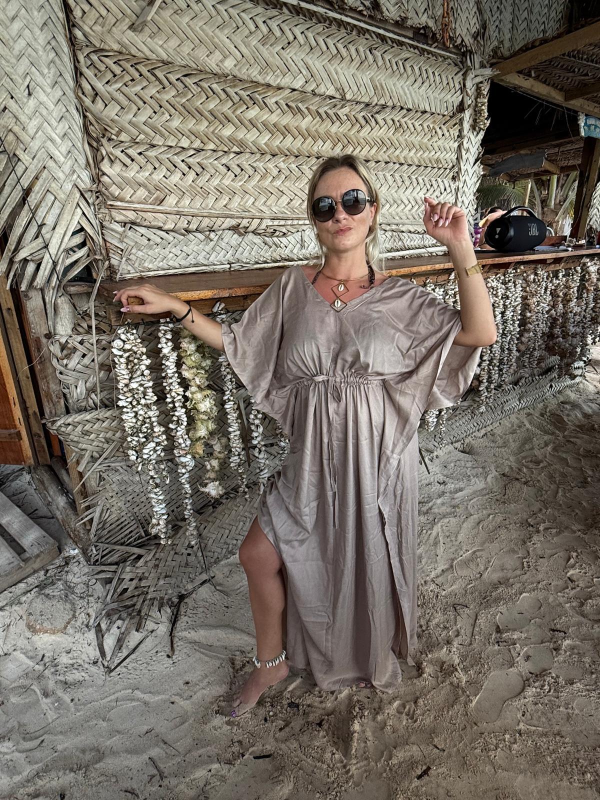 Kaftan Dress Beige