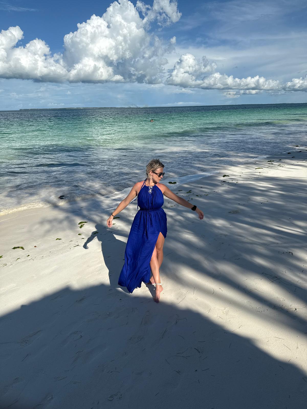 Pulneck Dress Royal Blue