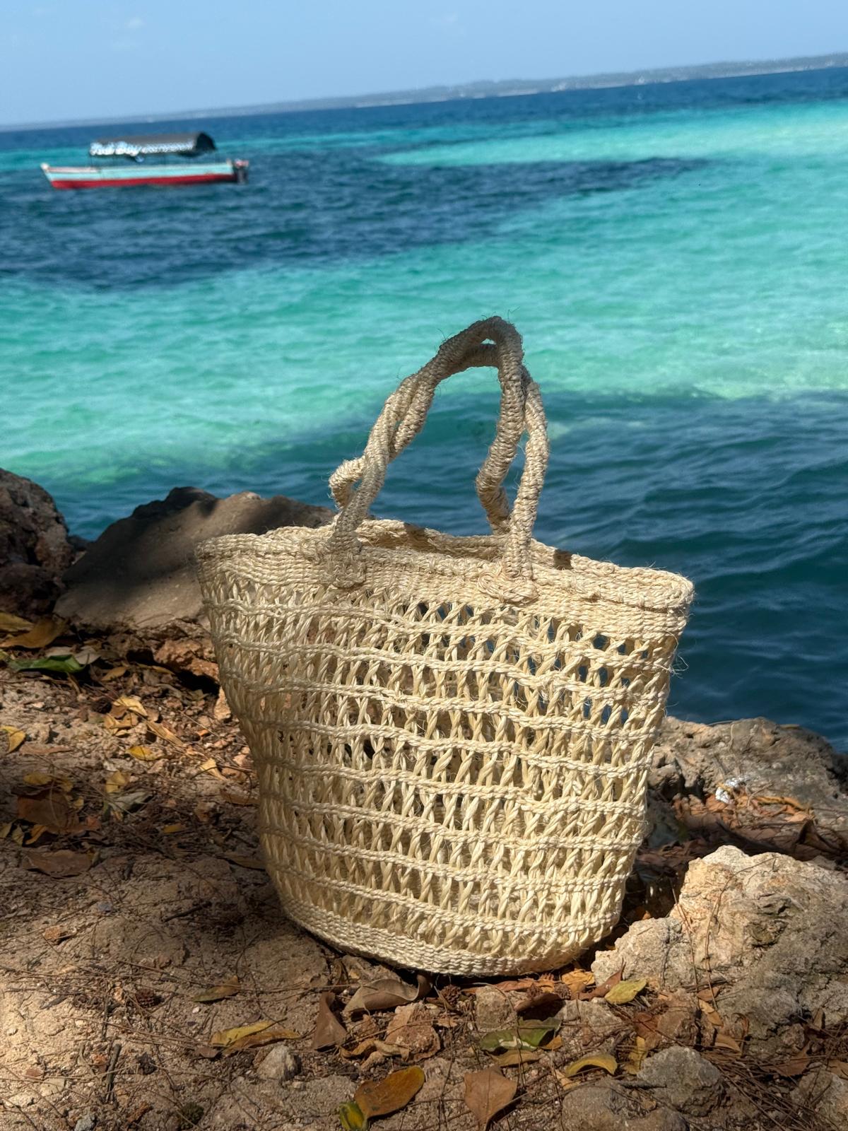 Handmade Boho Beach Bag – Agave Fiber Tote