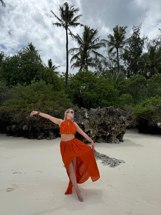 Pulneck Top & Skirt Bungurdy