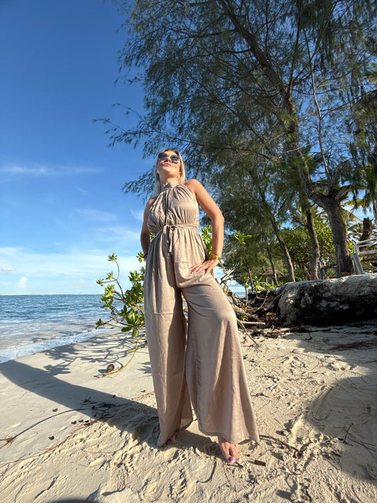 Summer Jumpsuit Beige