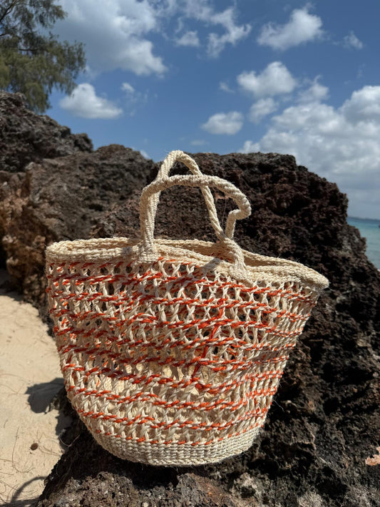 Handmade Boho Beach Bag – Agave Fiber Tote