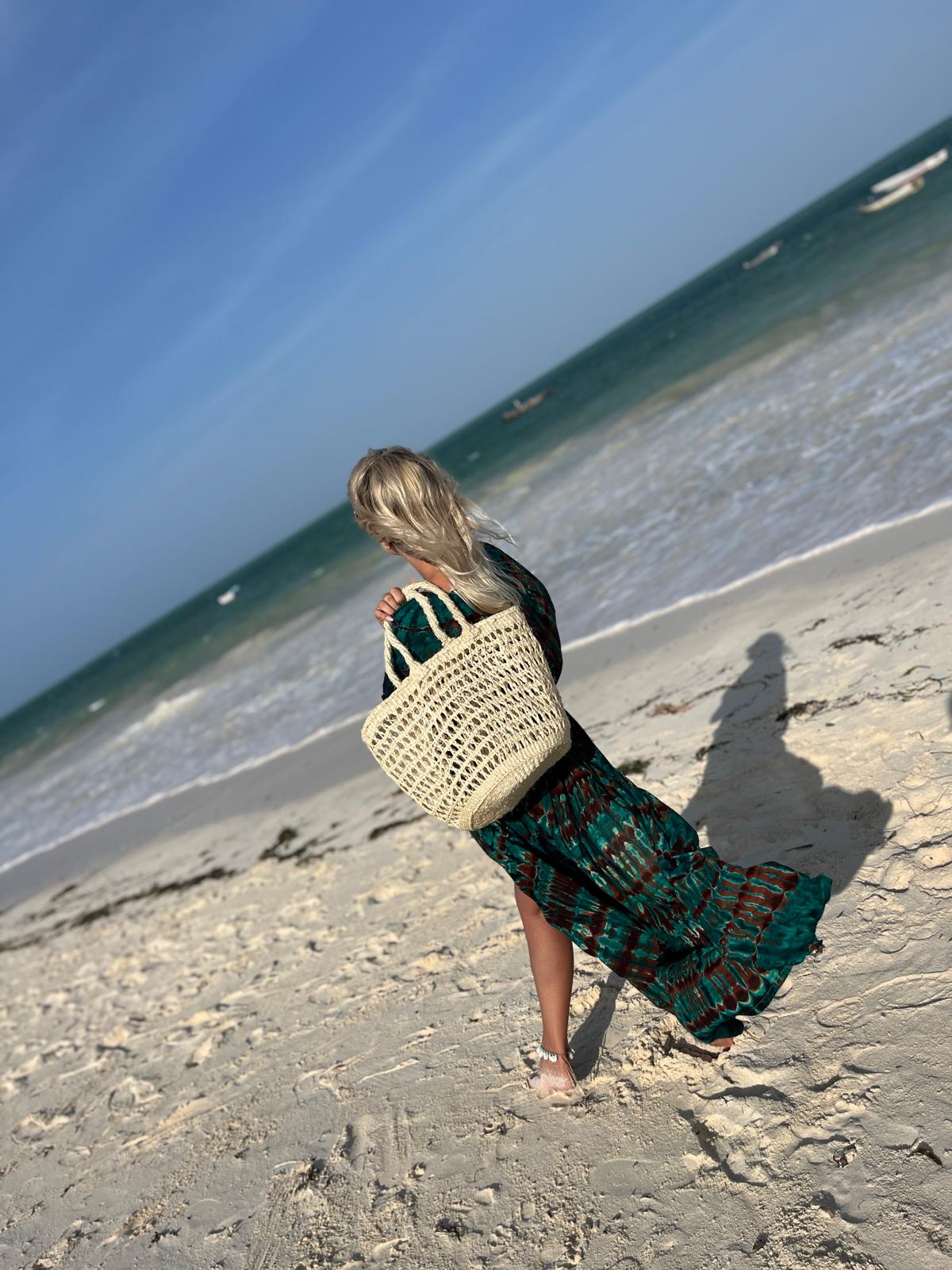 Handmade Boho Beach Bag – Agave Fiber Tote