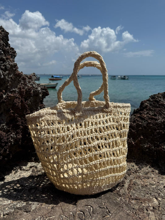 Handmade Boho Beach Bag – Agave Fiber Tote