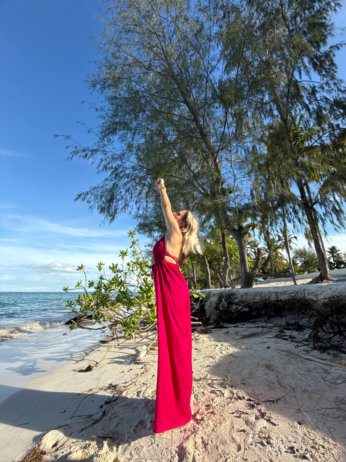 Summer Jumpsuit Hot Pink