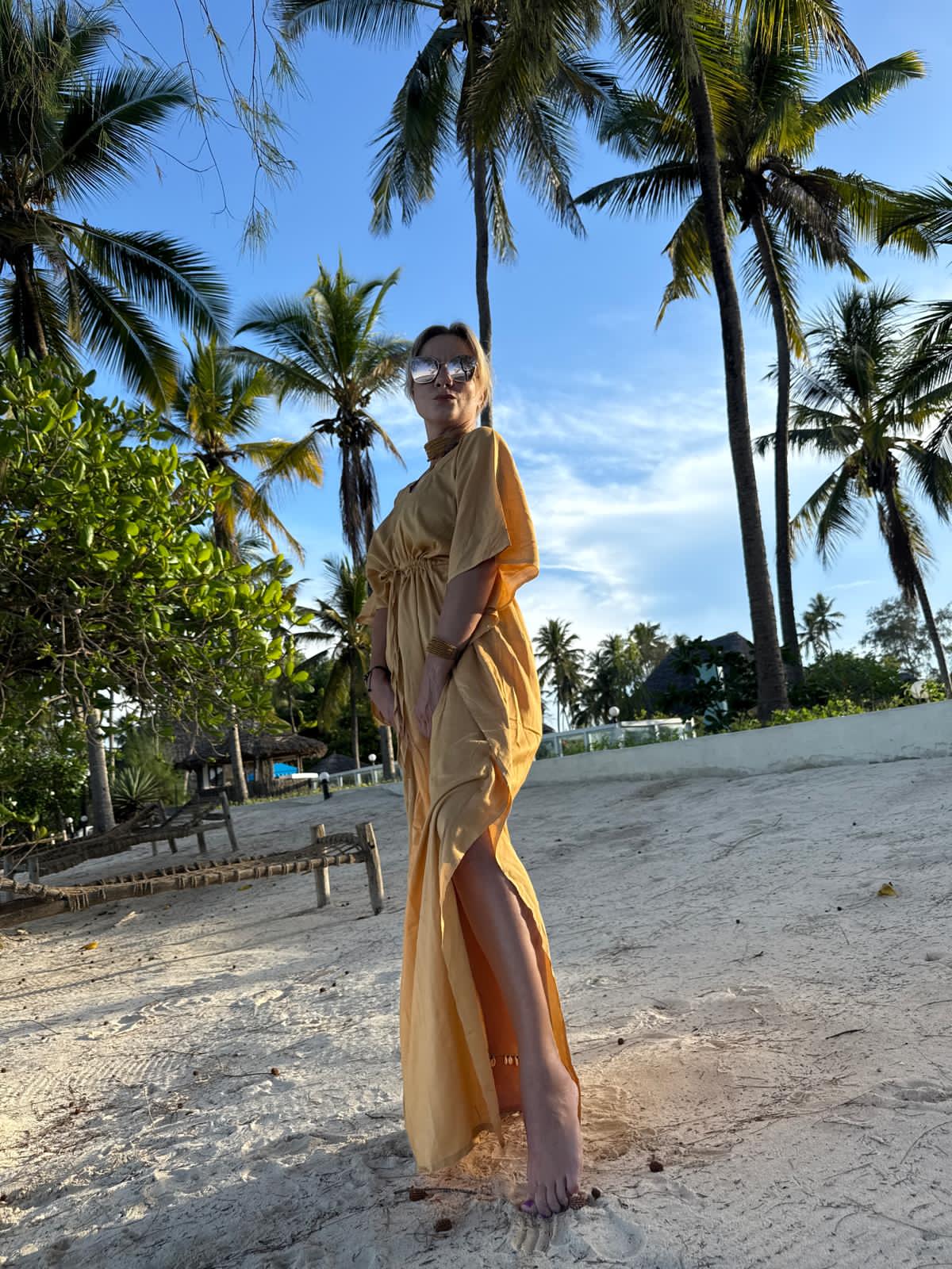Kaftan Dress Almond