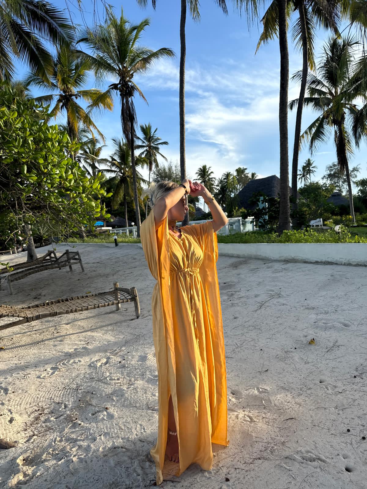 Kaftan Dress Almond