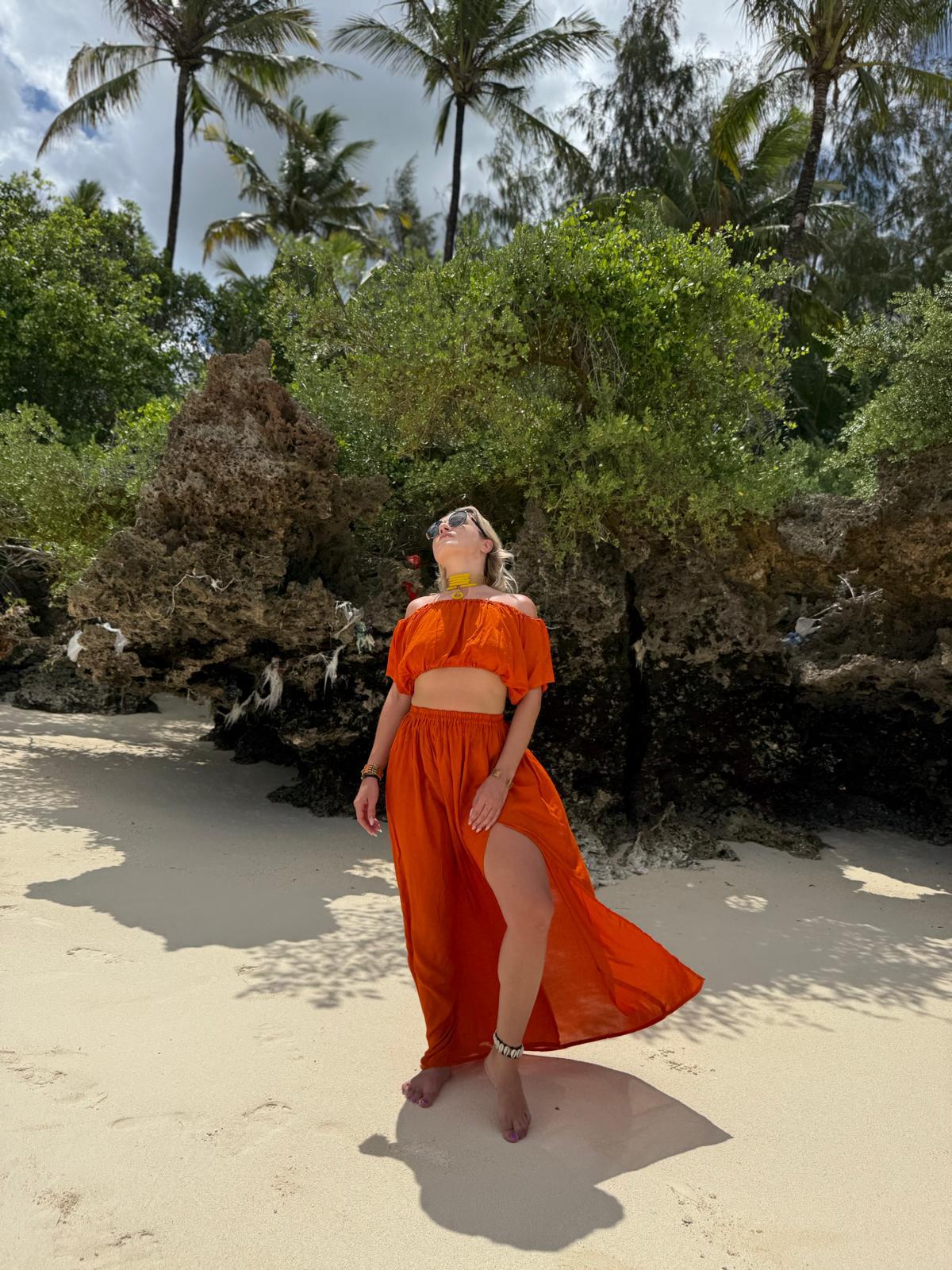 Off-Shoulder Top & Skirt Bungurdy