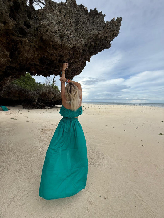 Half Top & Skirts Turquoise