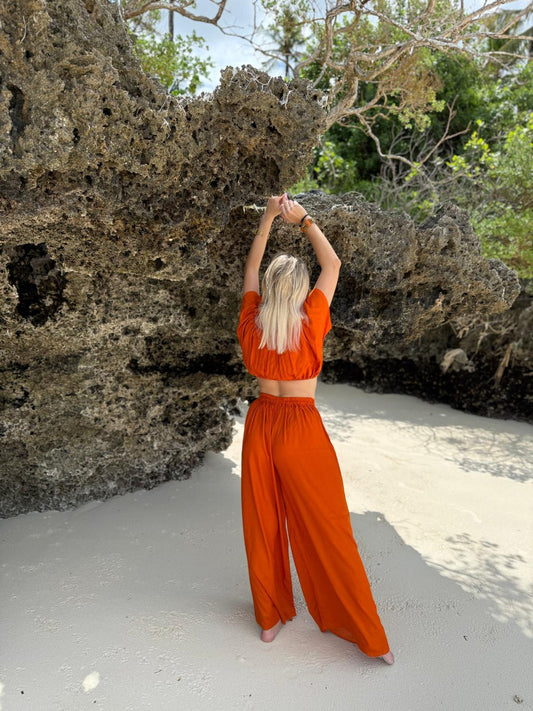 Off-Shoulder Top & Pants Bungurdy
