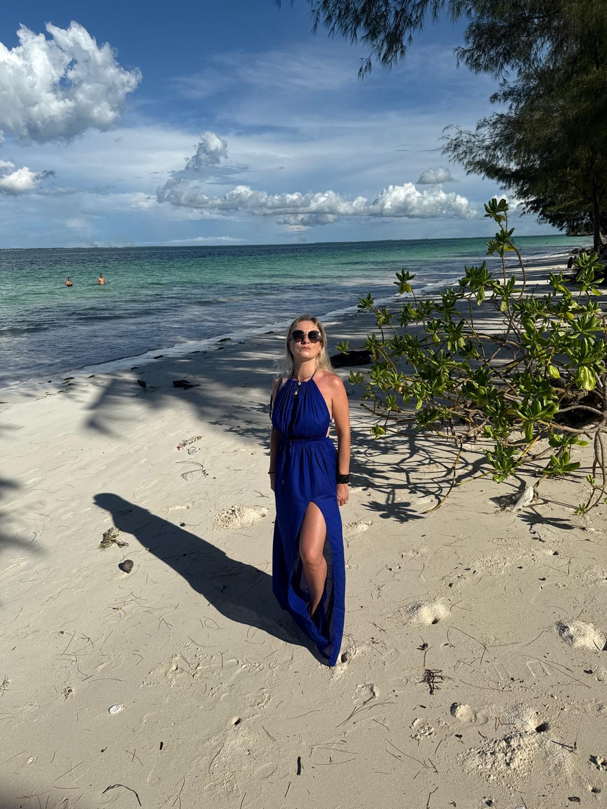 Pulneck Dress Royal Blue