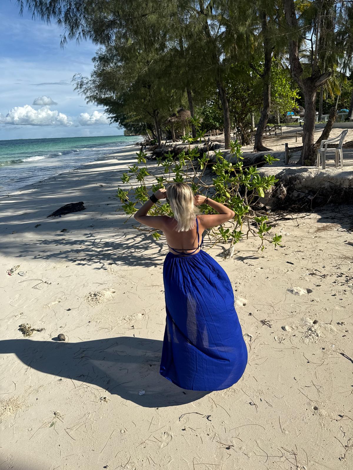 Pulneck Dress Royal Blue